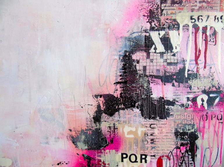 Original Abstract Cities Painting by Lorette C Luzajic