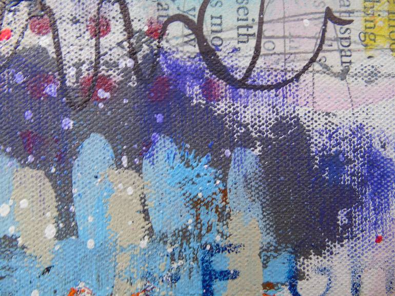 Original Abstract Collage by Lorette C Luzajic