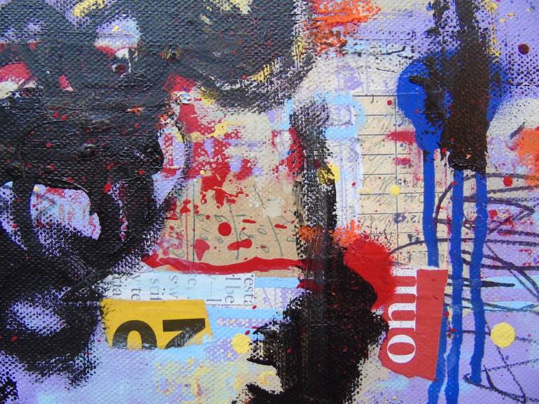 Original Street Art Abstract Collage by Lorette C Luzajic