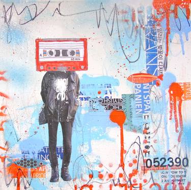 Original Graffiti Collage by Lorette C Luzajic