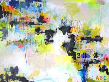 Original Abstract Time Paintings by Lorette C Luzajic