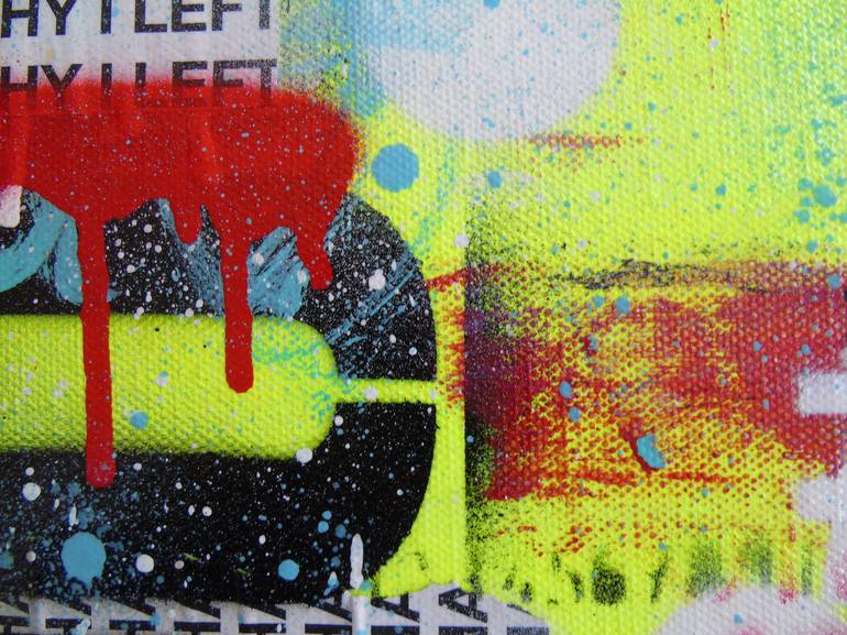 Original Modern Graffiti Collage by Lorette C Luzajic