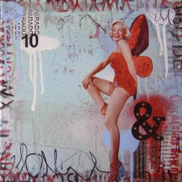Original Pop Art Women Collage by Lorette C Luzajic