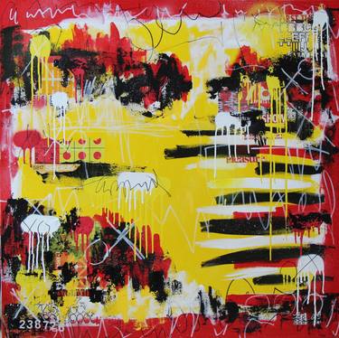 Original Expressionism Abstract Paintings by Lorette C Luzajic