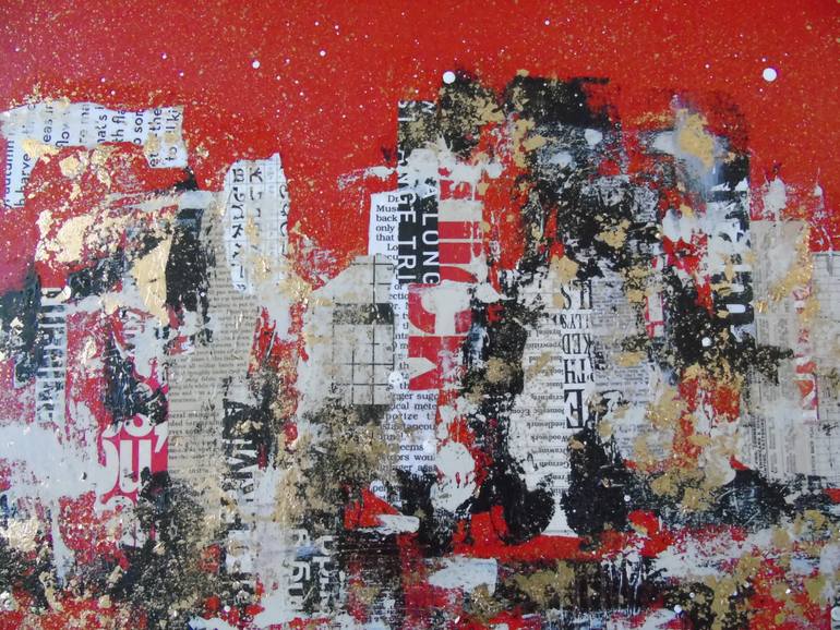 Original Abstract Expressionism Abstract Painting by Lorette C Luzajic