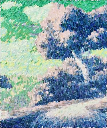 Original Impressionism Tree Painting by Hani Glases