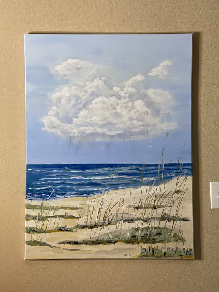 Original Impressionism Seascape Painting by Mary Rogas