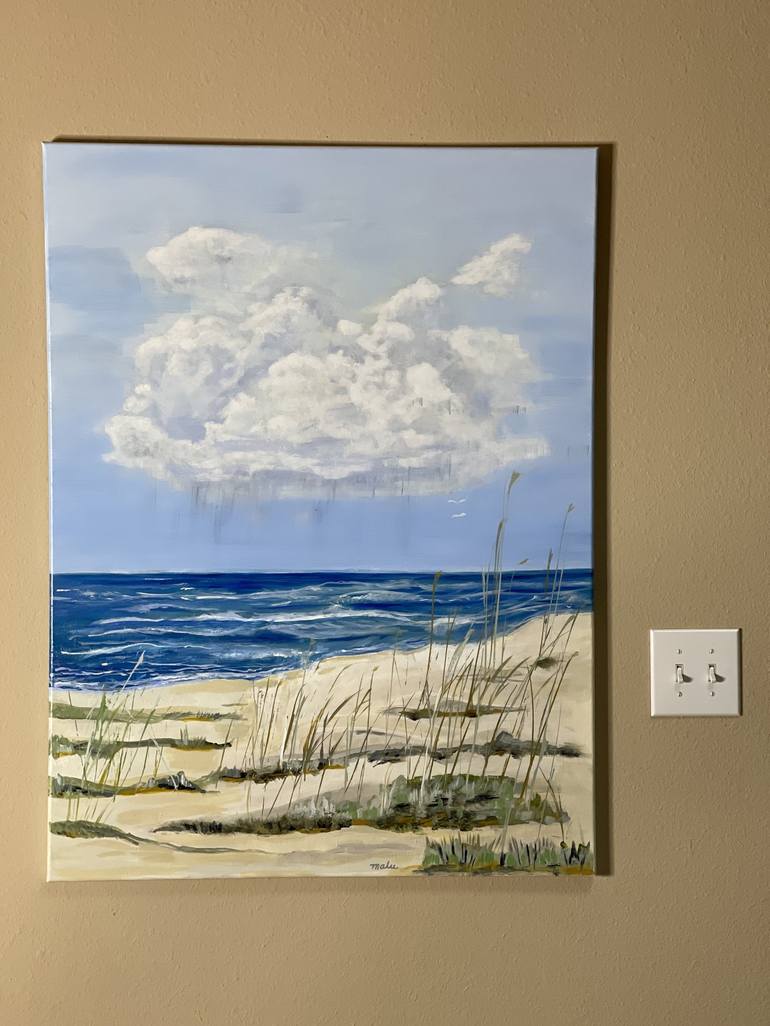 Original Impressionism Seascape Painting by Mary Rogas