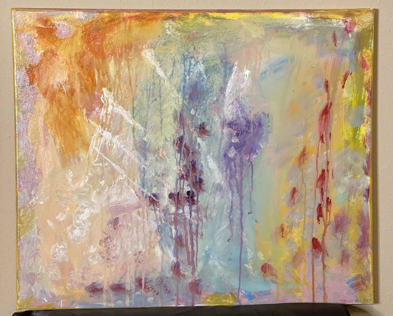 Original Abstract Expressionism Abstract Painting by Mary Rogas