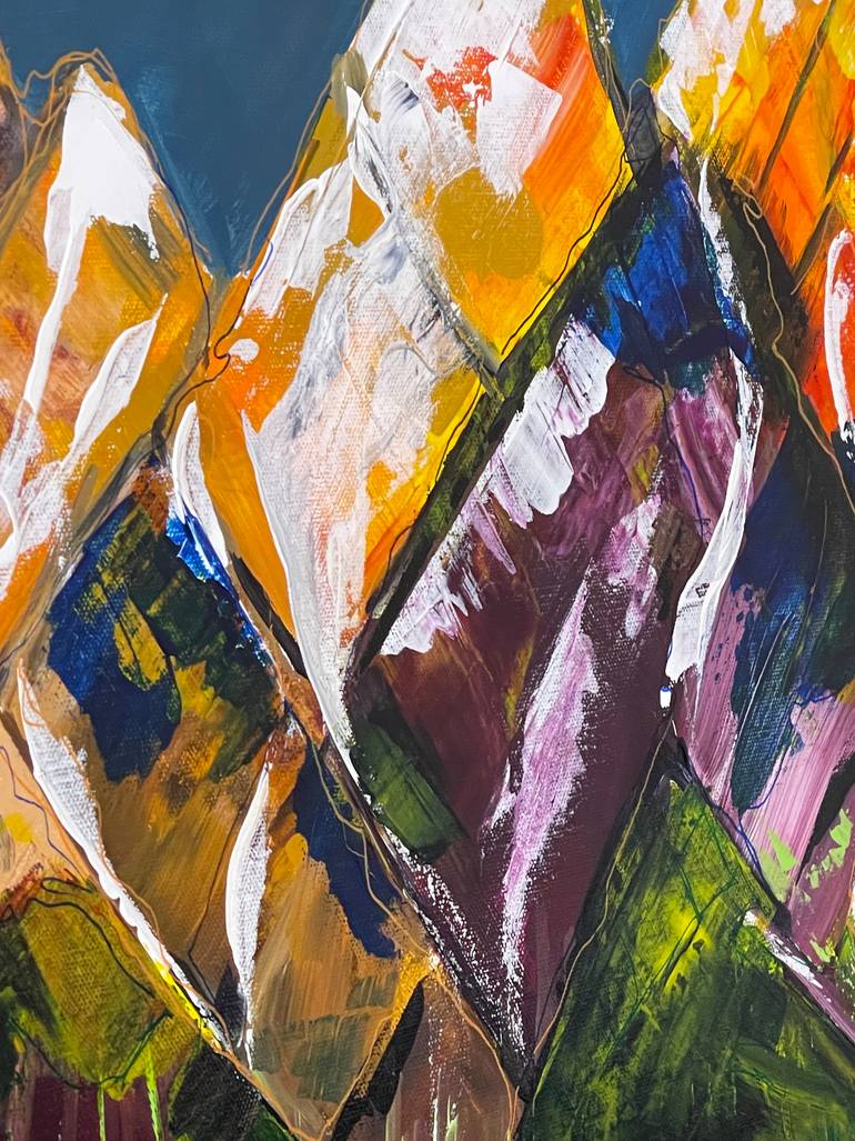 Original Abstract Expressionism Landscape Painting by Mary Rogas