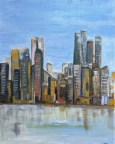 Original Expressionism Architecture Paintings by Mary Rogas
