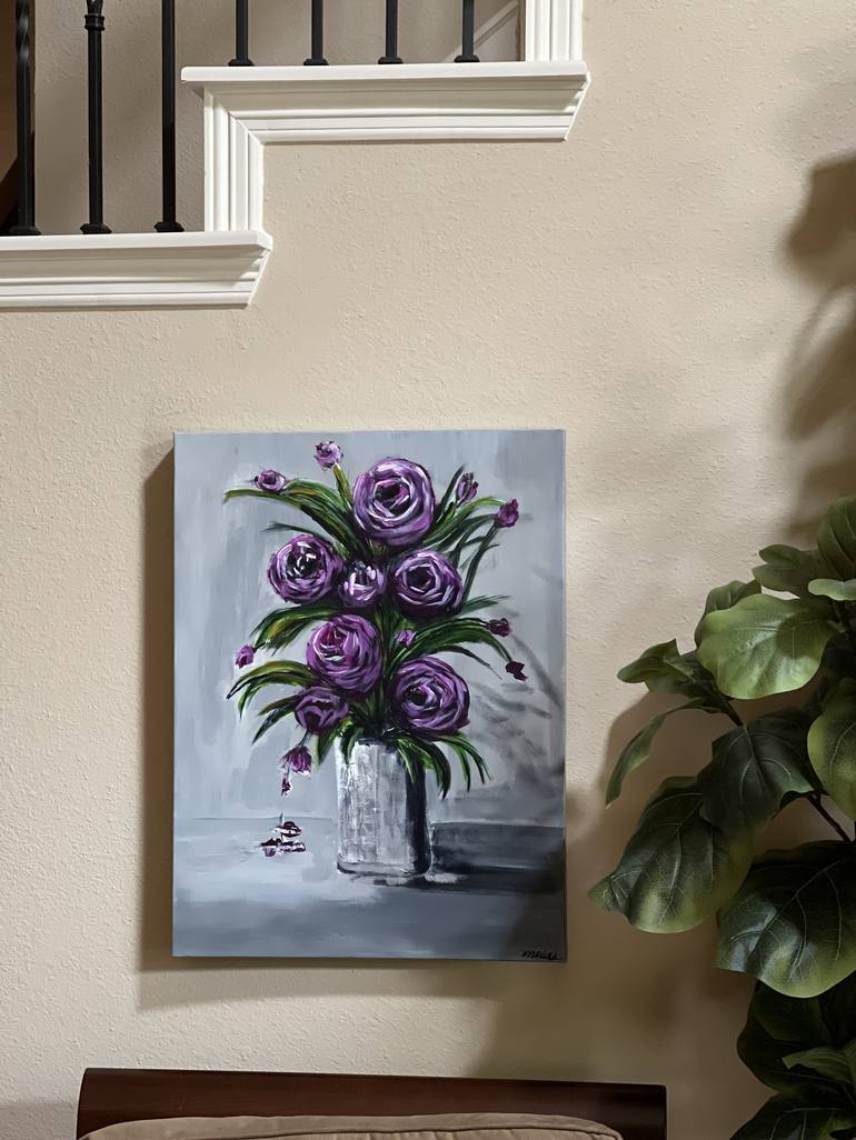 Original Floral Painting by Mary Rogas