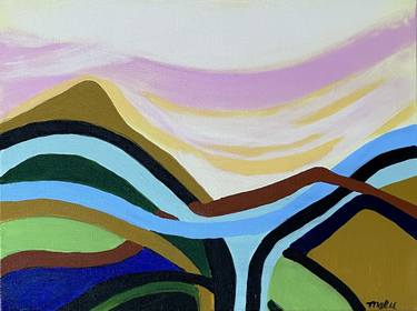 Original Abstract Landscape Paintings by Mary Rogas