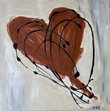 Original Abstract Expressionism Love Paintings by Mary Rogas