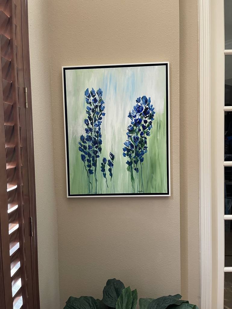 Original Expressionism Floral Painting by Mary Rogas