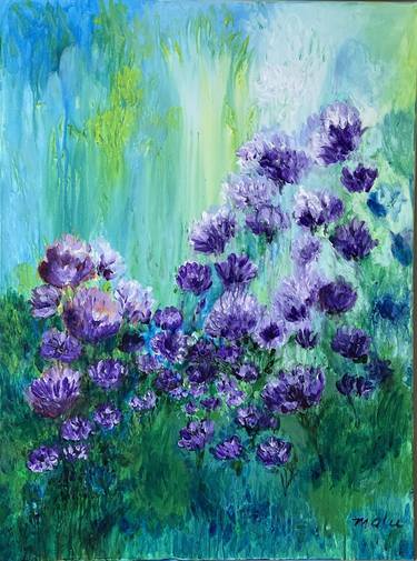 Original Impressionism Floral Paintings by Mary Rogas