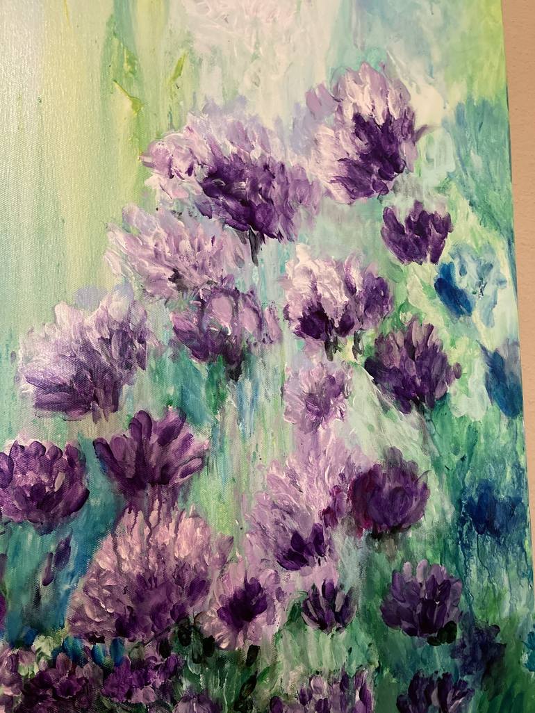 Original Impressionism Floral Painting by Mary Rogas