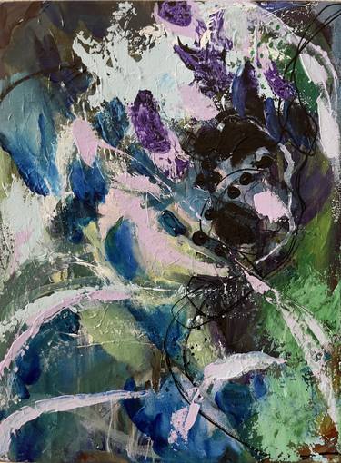 Original Abstract Expressionism Abstract Paintings by Mary Rogas