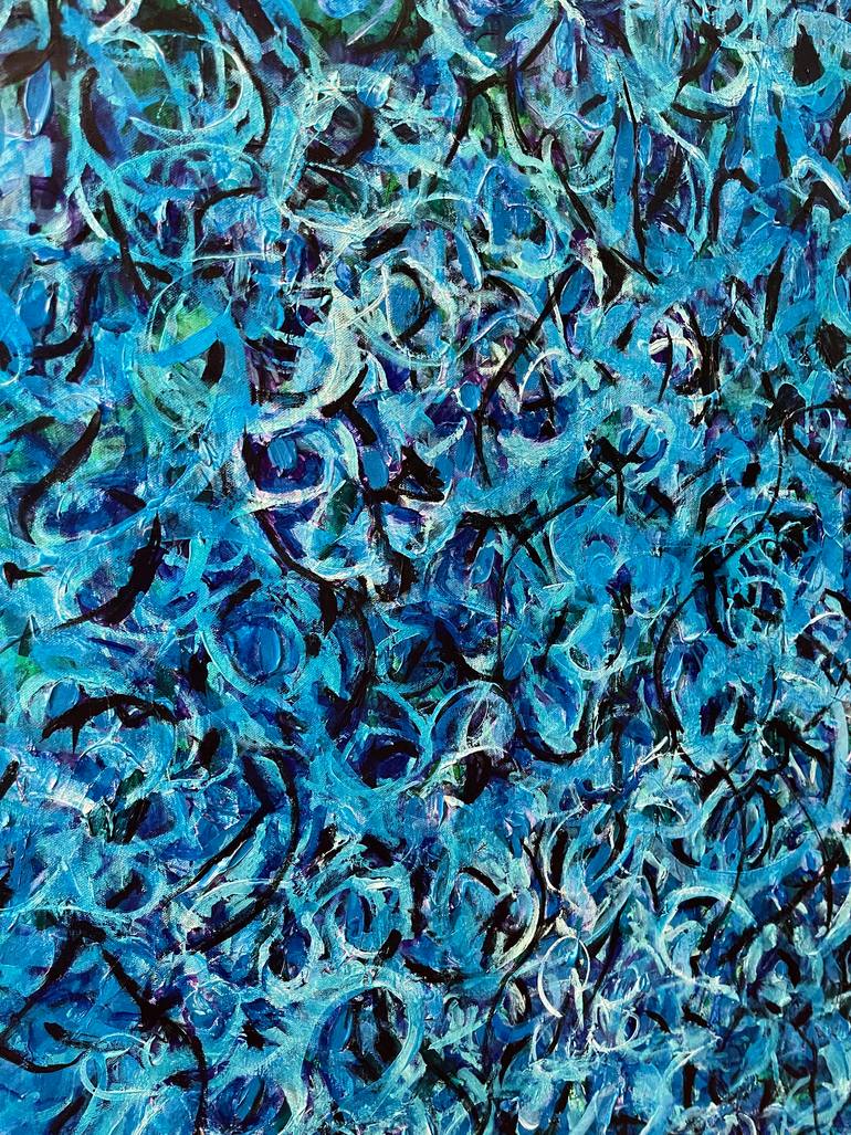 Original Abstract Expressionism Abstract Painting by Mary Rogas