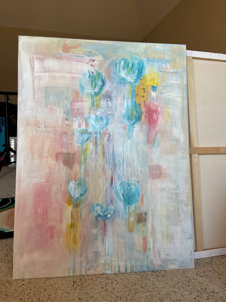 Original Abstract Expressionism Abstract Painting by Mary Rogas