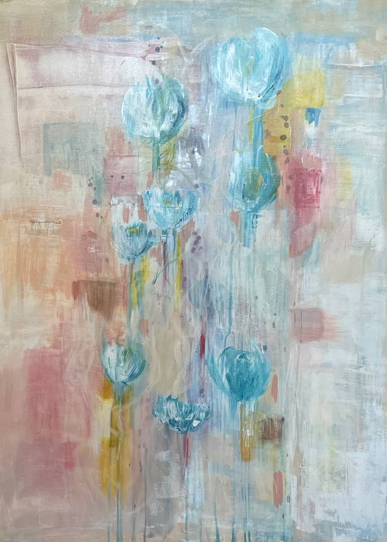 Original Abstract Expressionism Abstract Painting by Mary Rogas