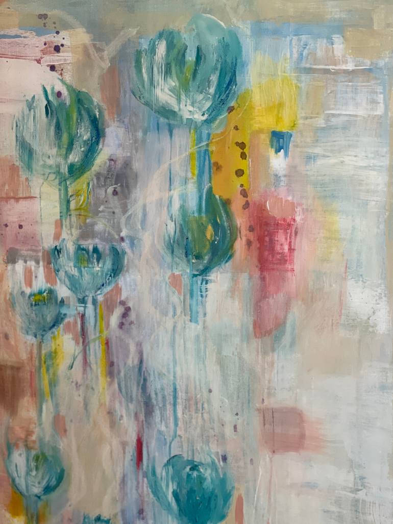 Original Abstract Expressionism Abstract Painting by Mary Rogas