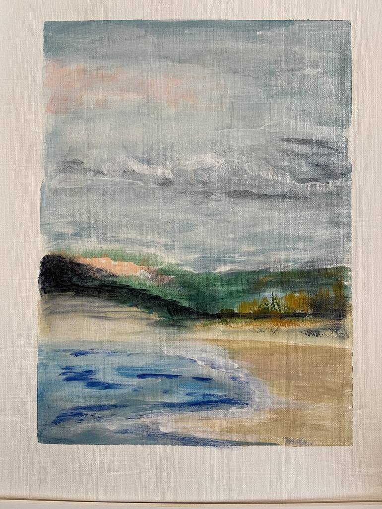 Original Contemporary Beach Painting by Mary Rogas