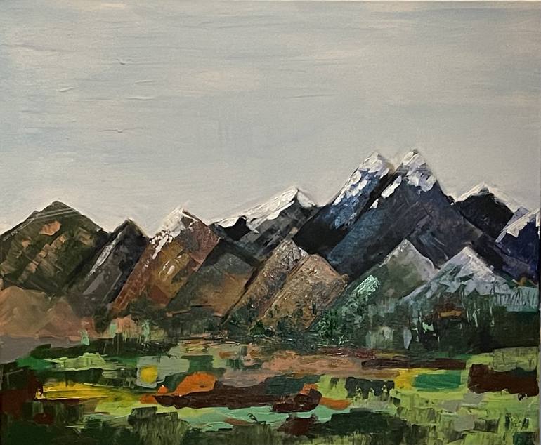 Original Contemporary Landscape Painting by Mary Rogas