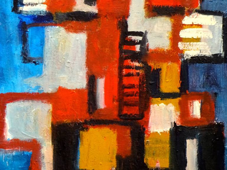 Original Abstract Expressionism Abstract Painting by Engelina Zandstra