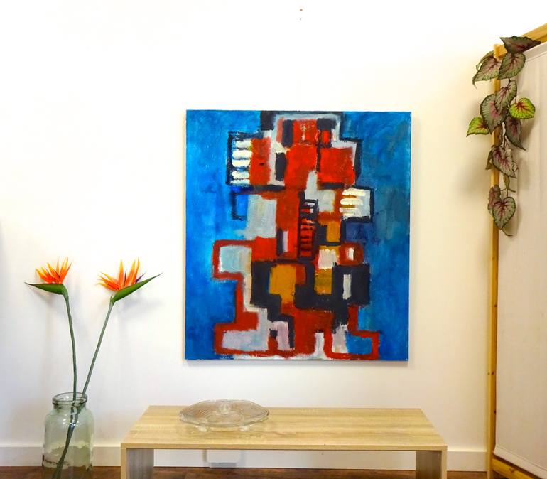Original Abstract Expressionism Abstract Painting by Engelina Zandstra