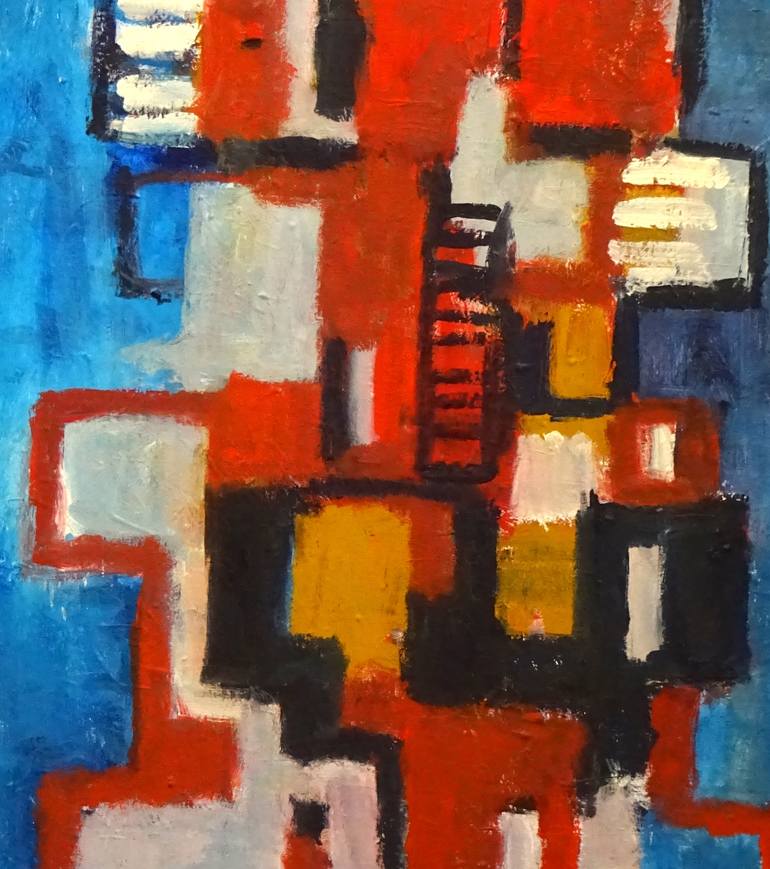 Original Abstract Expressionism Abstract Painting by Engelina Zandstra