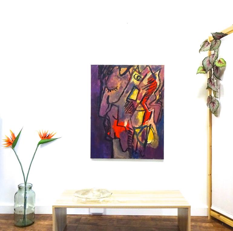 Original Expressionism Abstract Painting by Engelina Zandstra