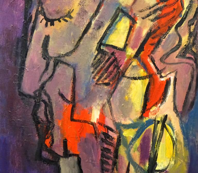 Original Expressionism Abstract Painting by Engelina Zandstra