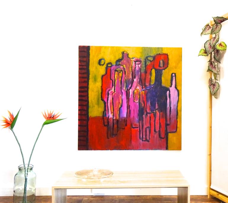 Original Expressionism Abstract Painting by Engelina Zandstra
