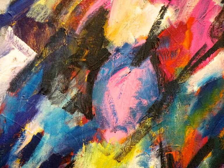 Original Abstract Expressionism Abstract Painting by Engelina Zandstra