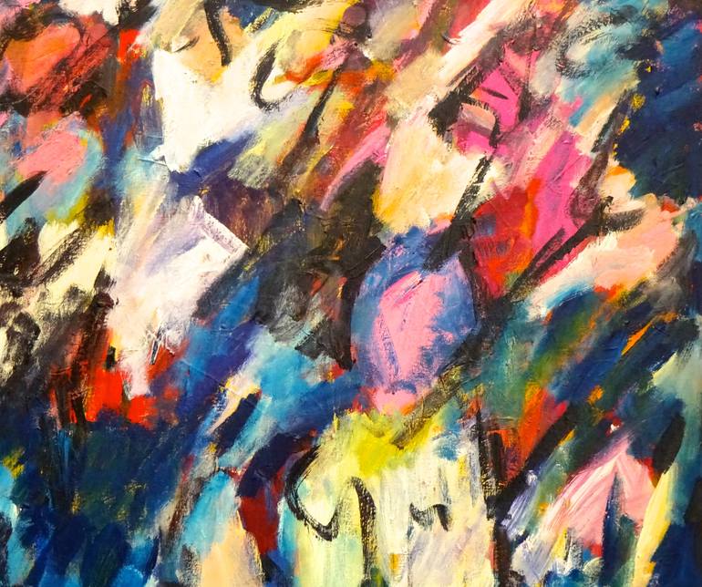 Original Abstract Expressionism Abstract Painting by Engelina Zandstra