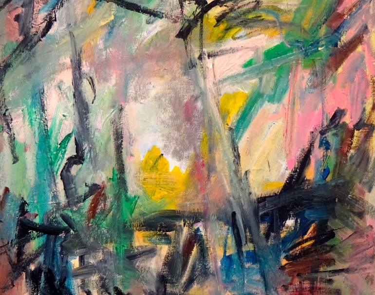 Original Abstract Expressionism Abstract Painting by Engelina Zandstra