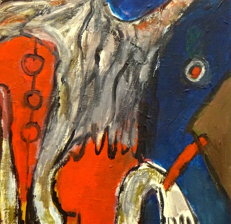 Original Expressionism Abstract Painting by Engelina Zandstra