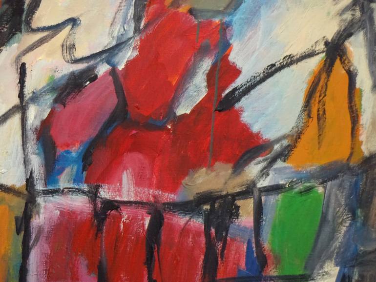 Original Abstract Expressionism Abstract Painting by Engelina Zandstra