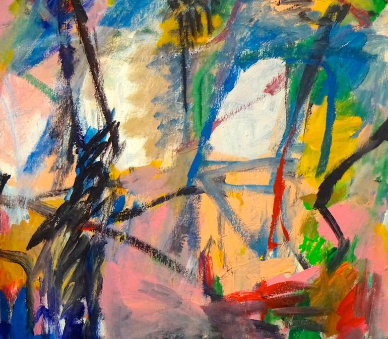 Original Abstract Expressionism Abstract Painting by Engelina Zandstra