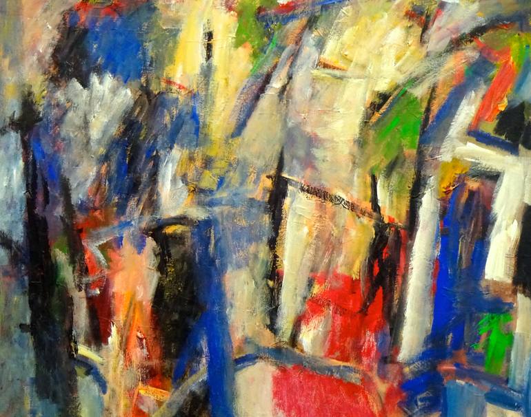 Original Abstract Expressionism Abstract Painting by Engelina Zandstra