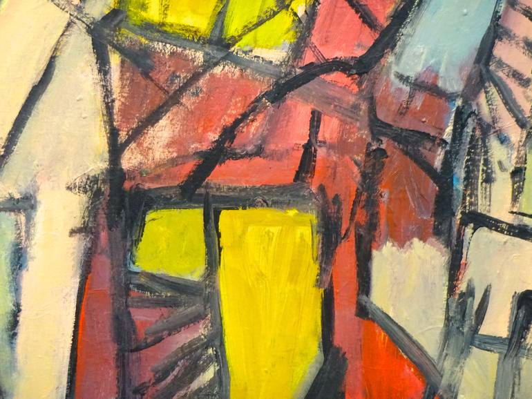 Original Abstract Expressionism Abstract Painting by Engelina Zandstra
