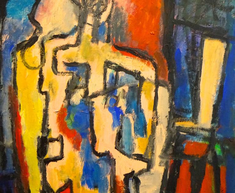 Original Abstract Expressionism Abstract Painting by Engelina Zandstra