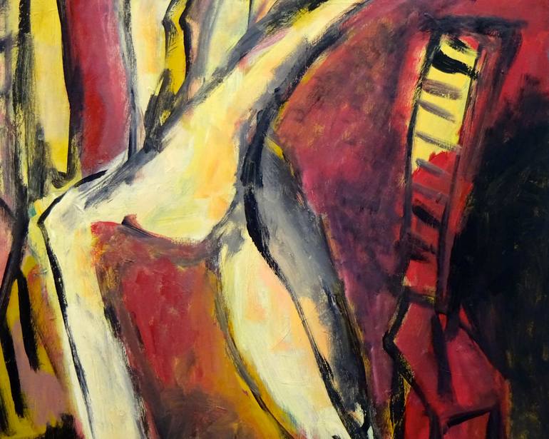 Original Abstract Expressionism Abstract Painting by Engelina Zandstra