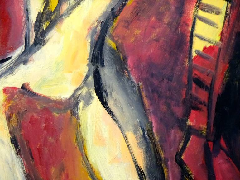 Original Abstract Expressionism Abstract Painting by Engelina Zandstra