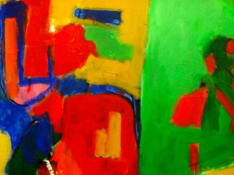 Original Abstract Expressionism Abstract Painting by Engelina Zandstra