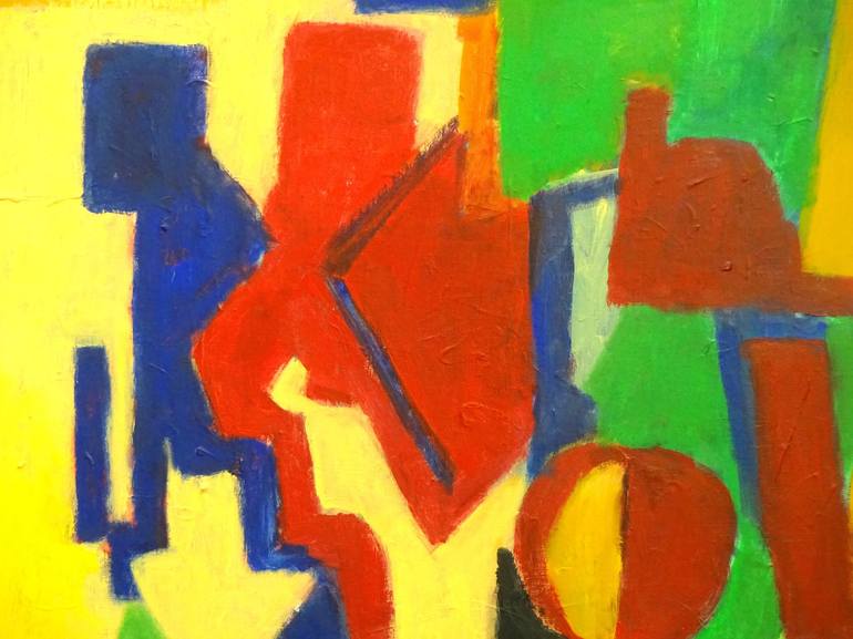 Original Abstract Expressionism Abstract Painting by Engelina Zandstra