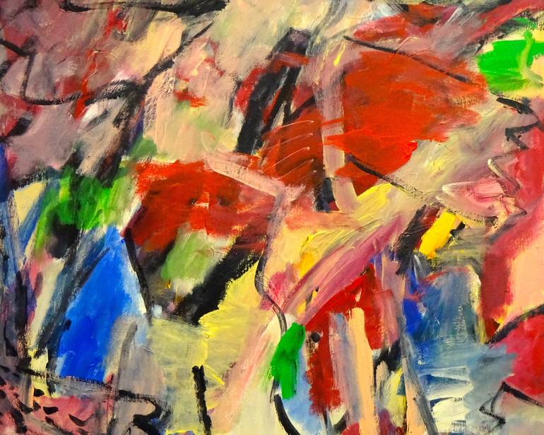 Original Expressionism Abstract Painting by Engelina Zandstra