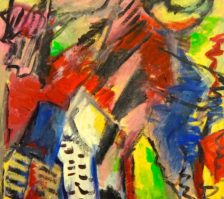 Original Expressionism Abstract Painting by Engelina Zandstra