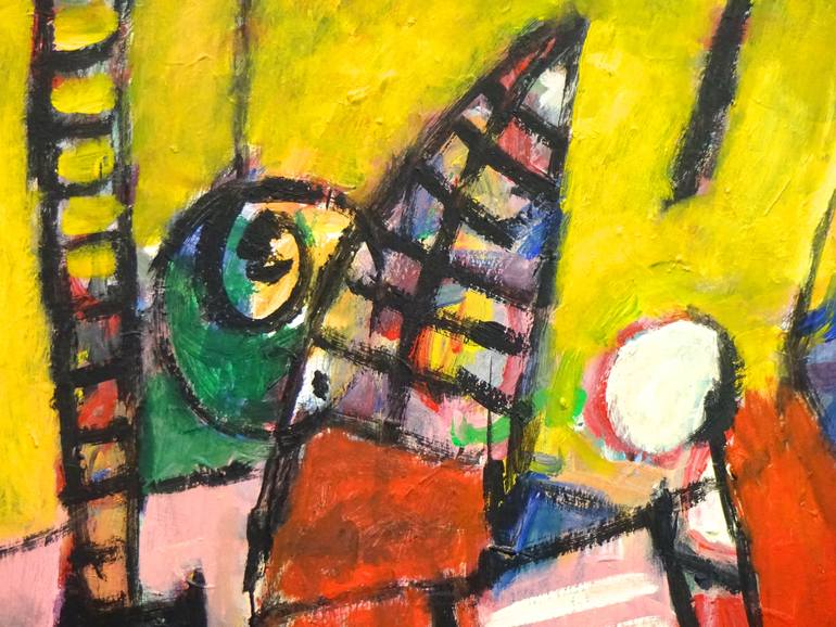 Original Expressionism Abstract Painting by Engelina Zandstra